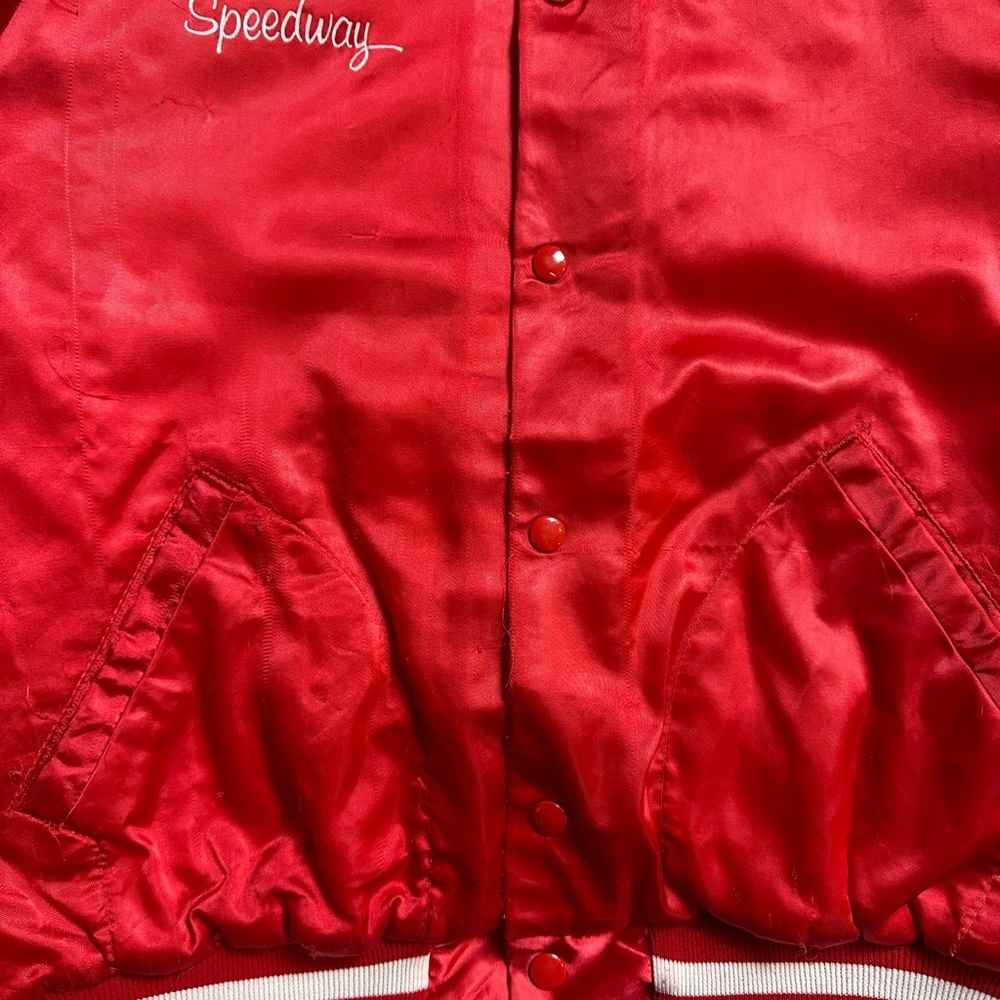 Vintage 1970s Brewerton Speedway Racing Satin Jacket Large - Picture 6 of 12